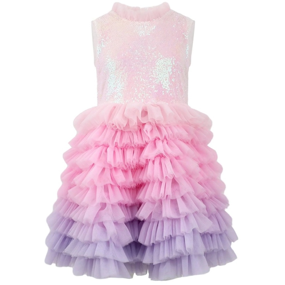 Lola and the boys DREAMY OMBRE TULLE DRESS